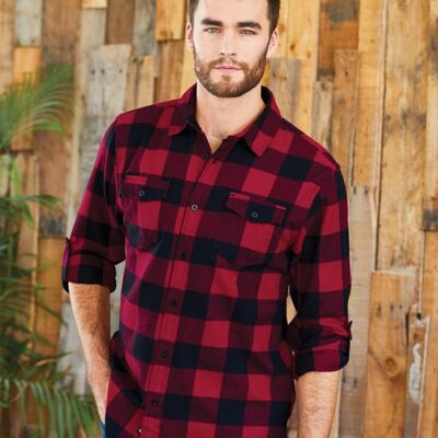 Burnside Yarn-Dyed Long Sleeve Flannel Shirt - 8210 Thumbnail