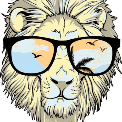 lion in sunglasses Thumbnail